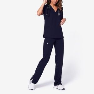 Navy Blue Kade Scrub Pants